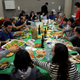 People camped overnight in schools and would have dinner together, ahead of the Oct. 1. vote.